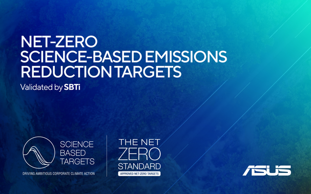 ASUS Net-Zero Science-Based Emissions Reduction Targets Validated by SBTi